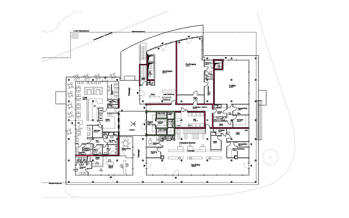 Neue Mitte Asperg, Grundriss Haus 1, EG