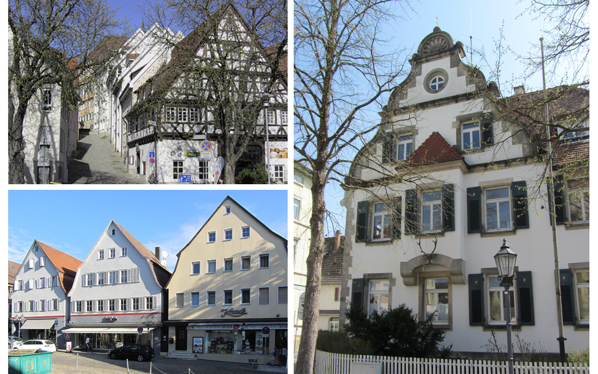 Rathausstraße, Marktstraße 2-4 und Kirchstraße 4