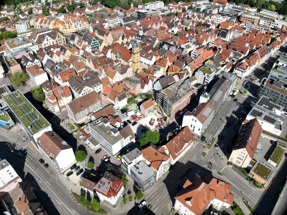 Luftbild Innenstadt Aalen