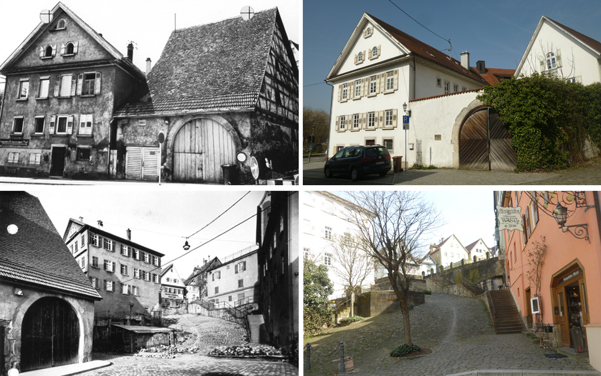 Zeppelinstaffel 1960 und heute Salemer Hof 1965 und heute